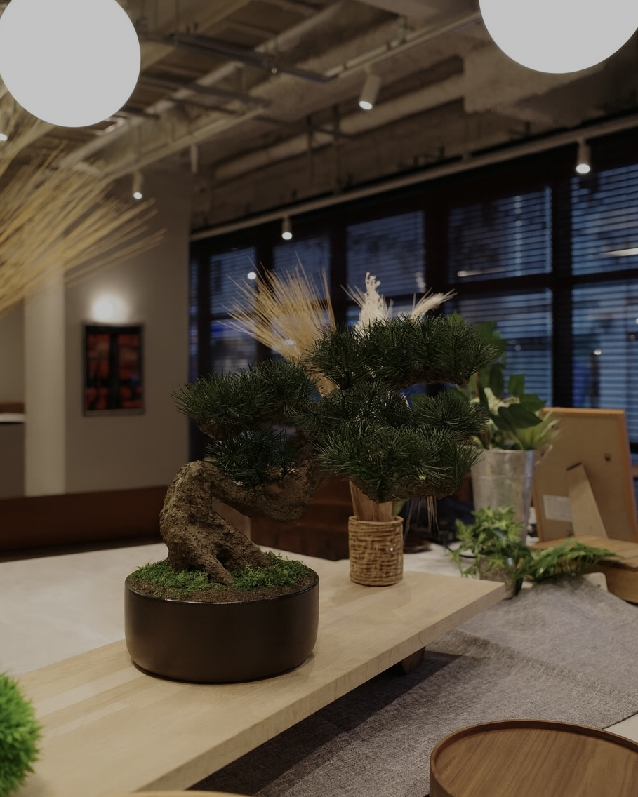 フェイク盆栽 盆栽 人口盆栽 アーティフィシャル盆栽 bonsai shirabe シラベ ハンドメイド 和モダン ジャパンディ