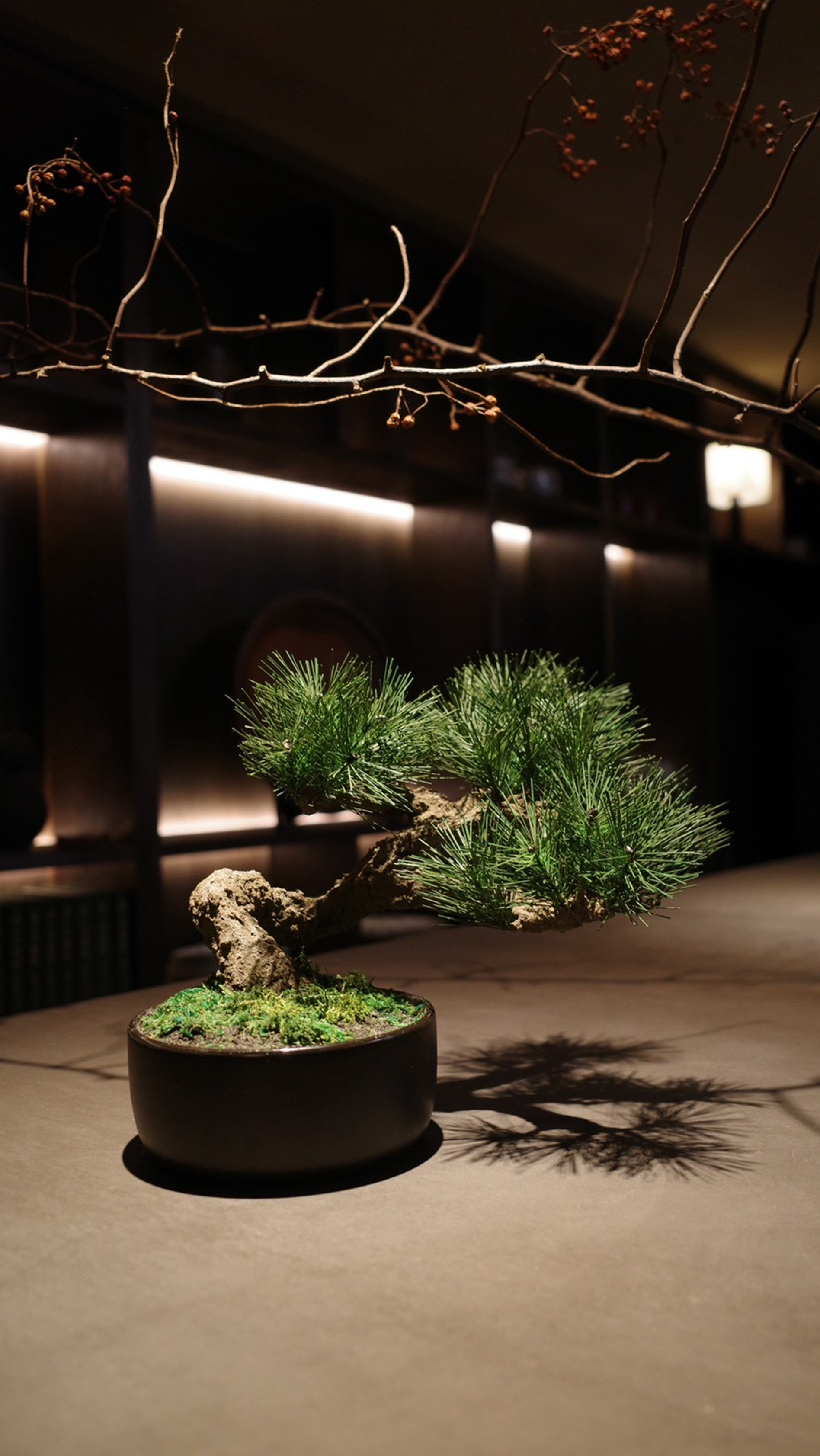 フェイク盆栽 盆栽 bonsai shirabe シラベ ハンドメイド 和モダン 店舗インテリア 空間演出